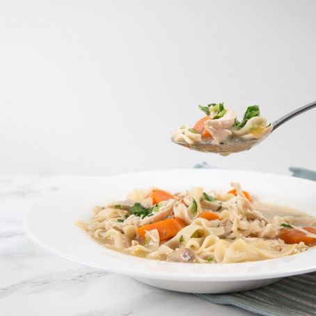 PRESSURE COOKER CHICKEN NOODLE SOUP